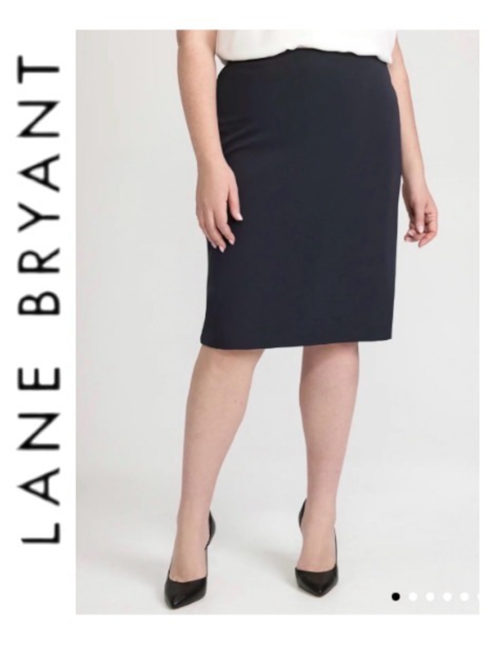 28W Lane Bryant Black Straight/Pencil Skirt✏️